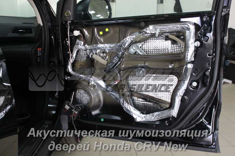 Шумоизоляция дверей Honda CRV